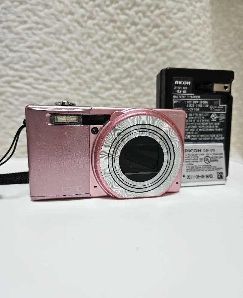 ✨美品✨『動作確認済み』RICOH リコー CX6 ピンク デジカメ コンデジ