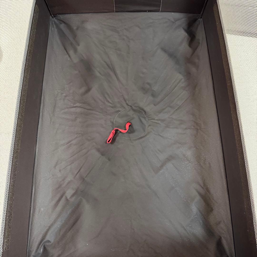 美品 Aprica ココネルエアープラス ベビーベッド ブラウン 洗えるマット