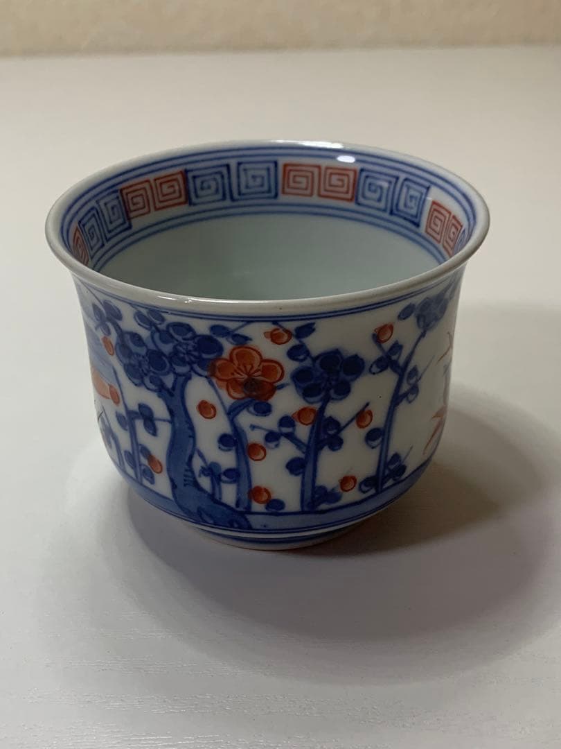 【北村賀善】着彩松竹梅　小鉢　5個　京焼　清水焼