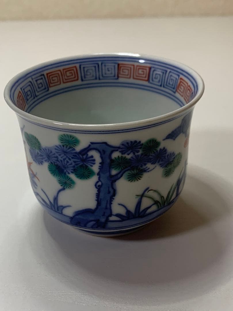 【北村賀善】着彩松竹梅　小鉢　5個　京焼　清水焼