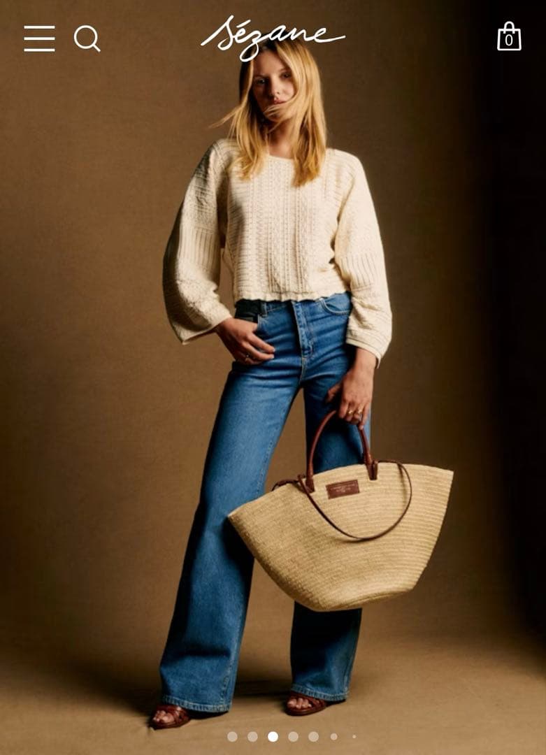 【半額セール】sezane セザンヌ　カゴバッグ