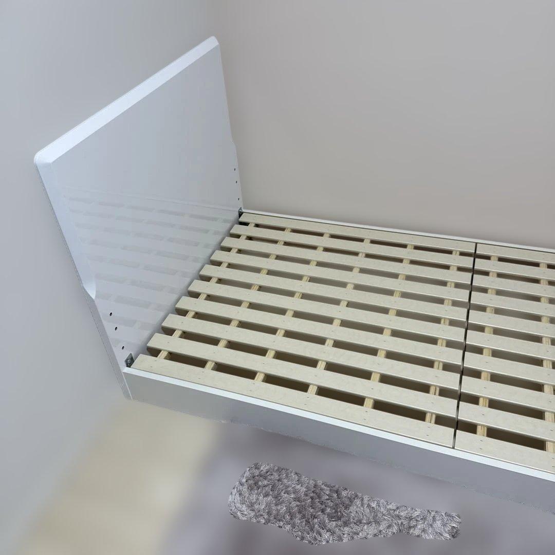 【美品】ニトリ　シンプル シングルベッドフレームとマットレス（Nスリーブハード）