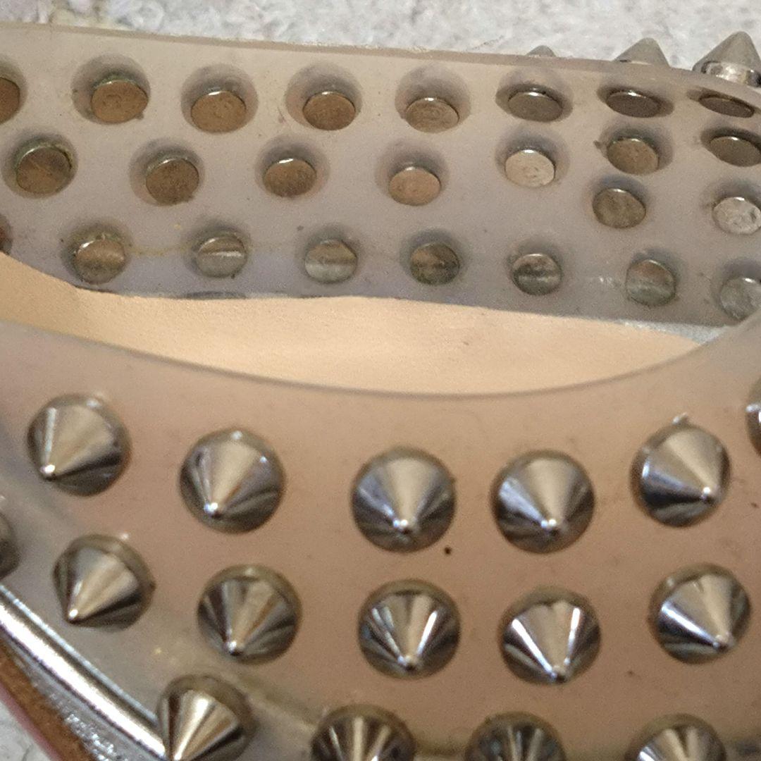 Christian Louboutin サンダル ハイヒール シルバー スタッズ