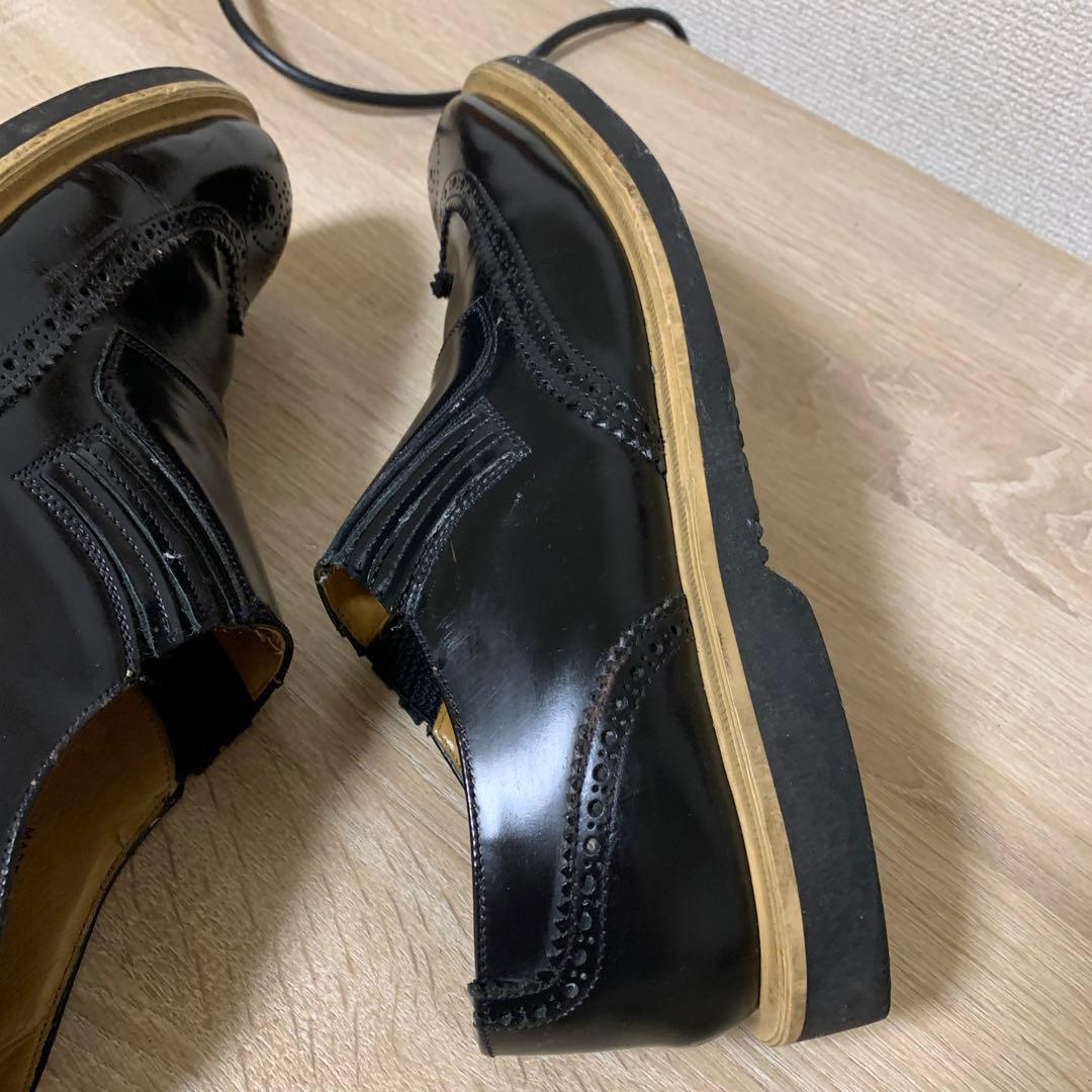 おすすめ e coxドレスシューズ(UK8)ブラックカラー(中古良品)