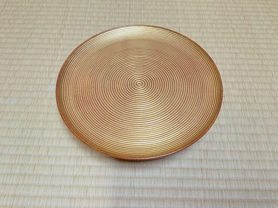 萩井好斎　ろくろ目足付菓子器072