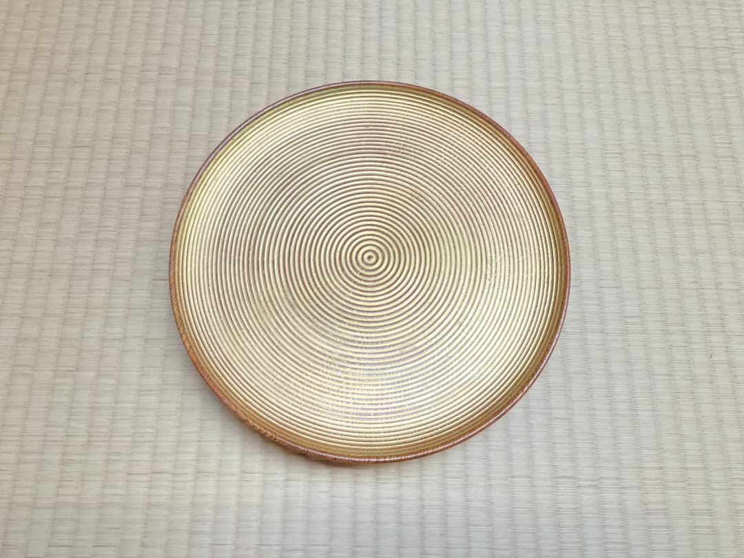 萩井好斎　ろくろ目足付菓子器072