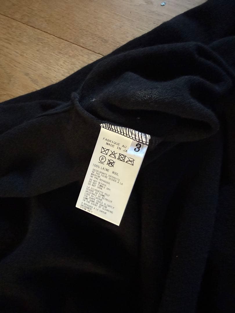 トップス Yohji Yamamoto 25AW ROUND NECK LONG SLV