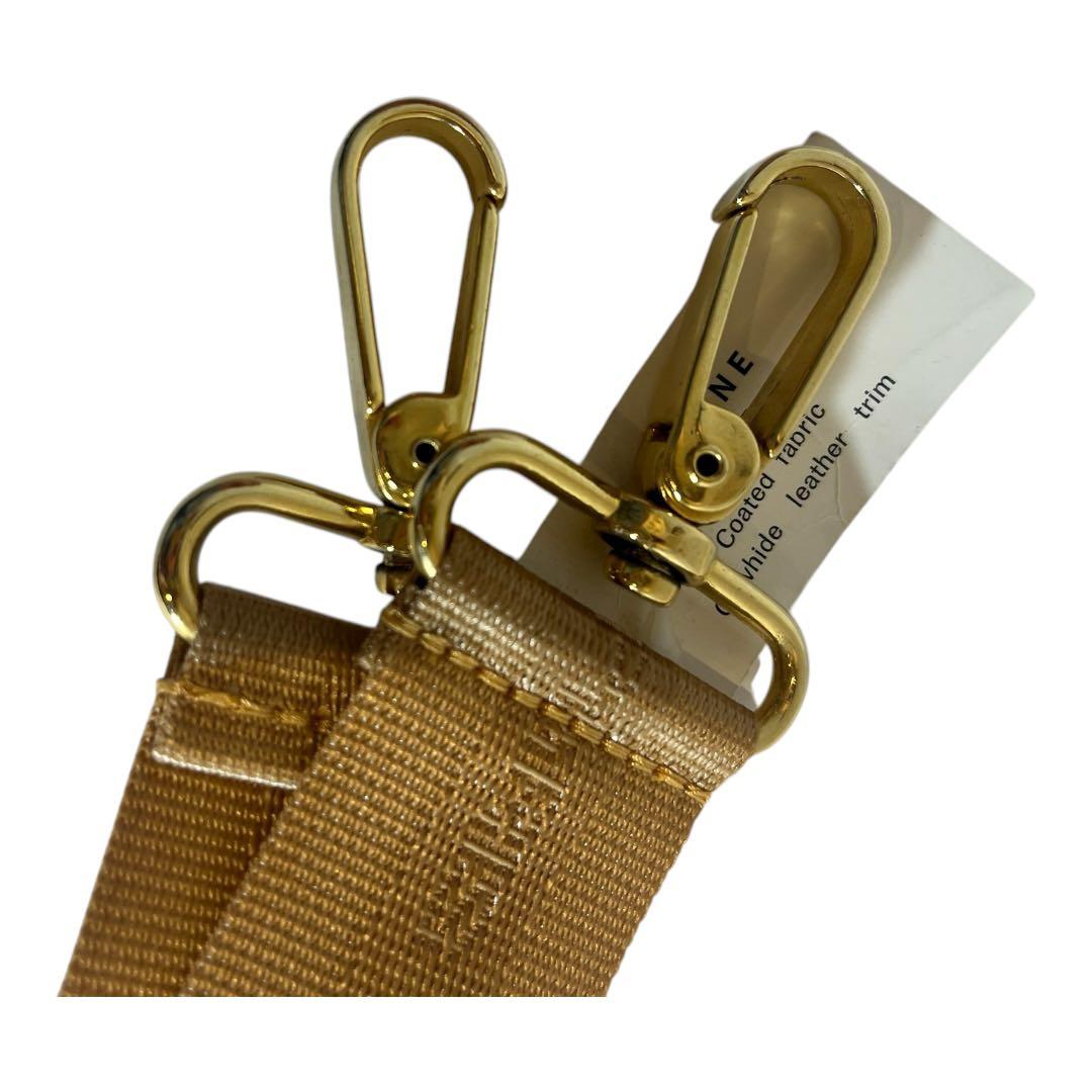 最終値下げ　CELINE ロゴ入りベージュリボンストラップ　未使用