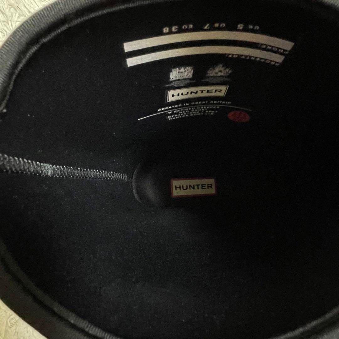 【美品】HUNTER リファイドクリーパーネオショートブーツ 黒 24