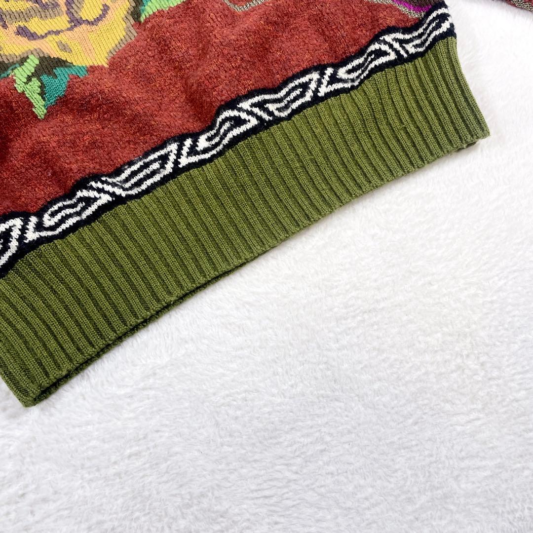 【希少】YOSHIYUKI KONISHI 総柄 ニット 花柄 80s 90s