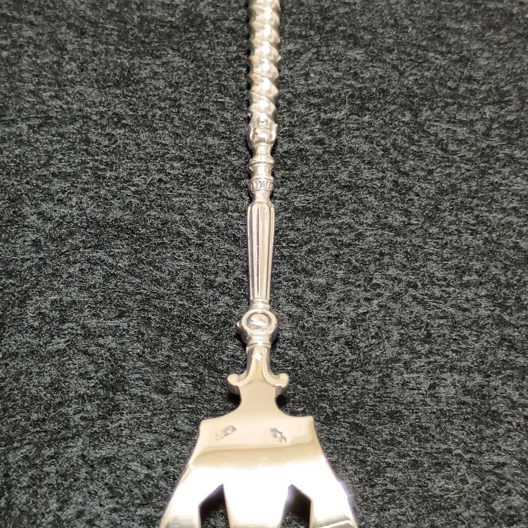 デザートフォーク アンティーク ヴァンケンペン アールヌーヴォー 銀833