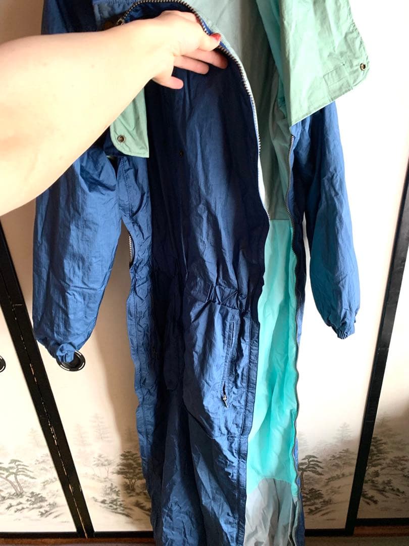 昭和レトロ DESCENTEデサント スキーウェア スノボつなぎジャンプスーツ②