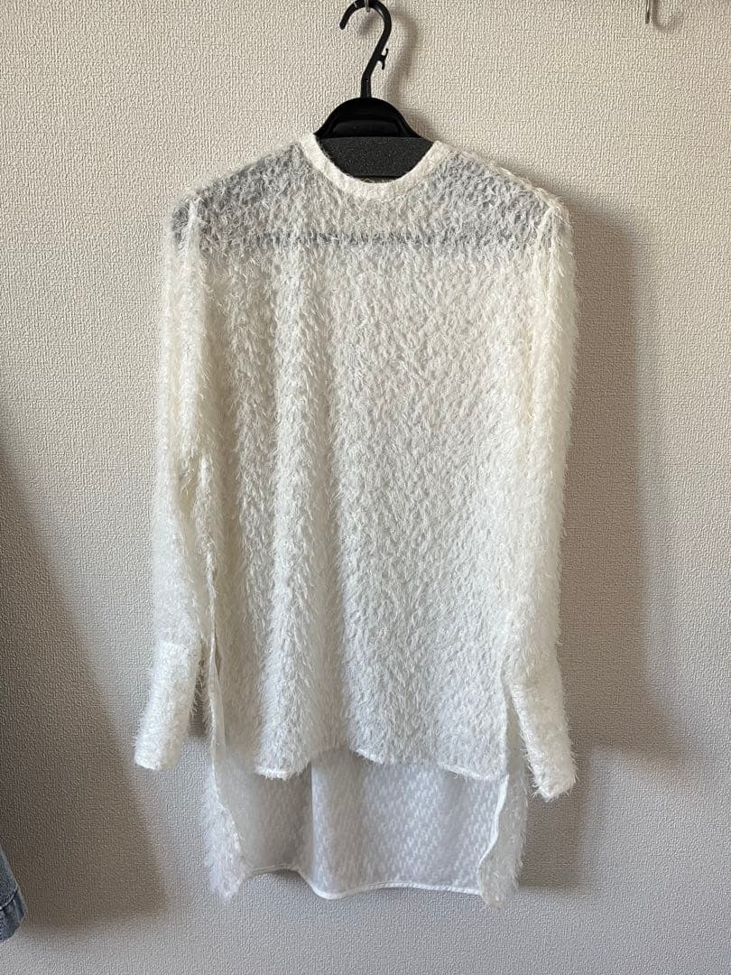 CHIEKO+フラッフィーシャツ ホワイト 36