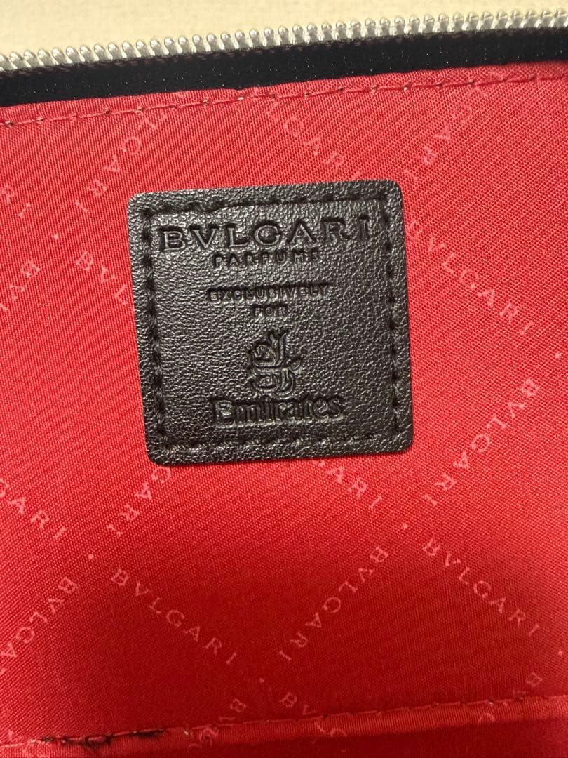 ブルガリ アメニティポーチ エミレーツ航空 ファーストクラス BVLGARI