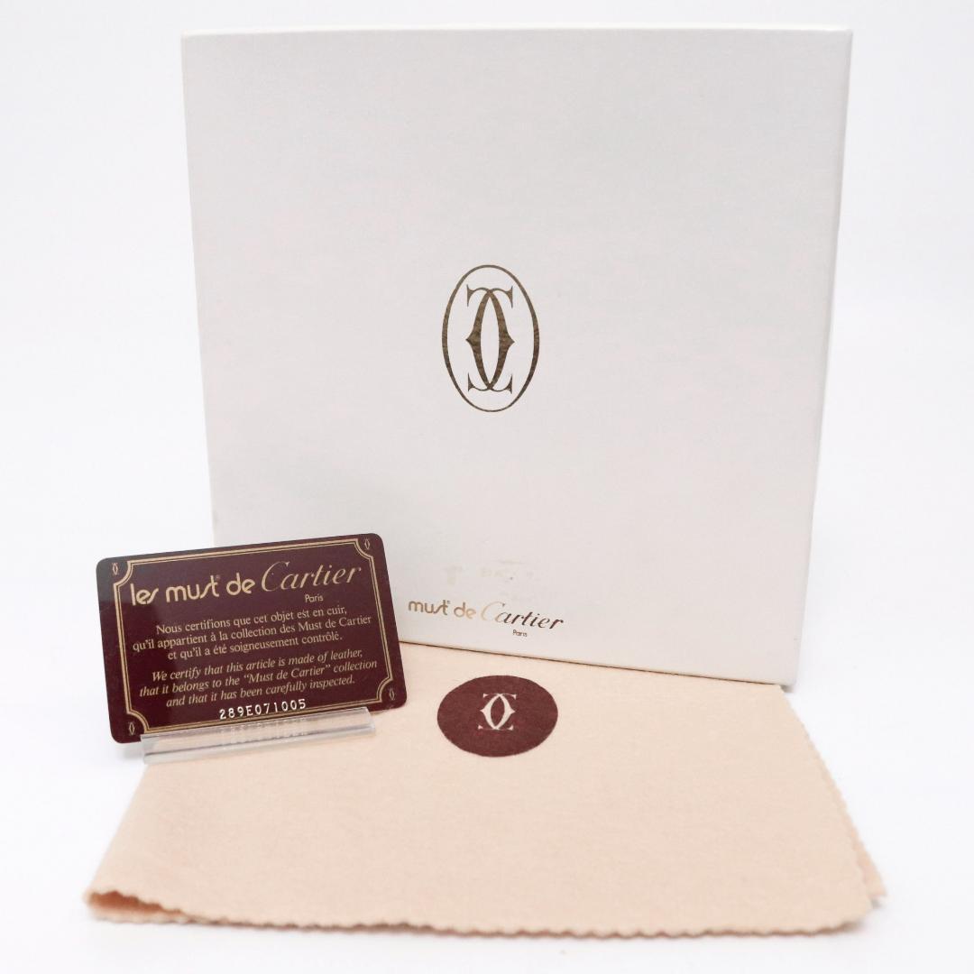 美品 カルティエ マストライン 細ベルト　ボルドー 80cm±7　606