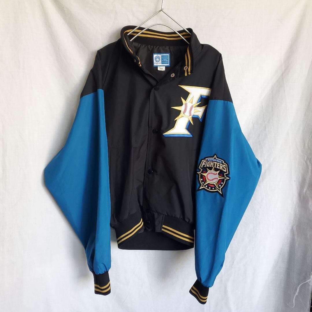 初期モデル 北海道日本ハムファイターズ　Jr. 野球　ジャパンー　スタジャン 黒