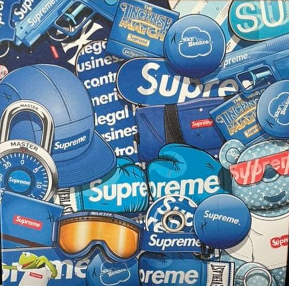 supreme アート パネル