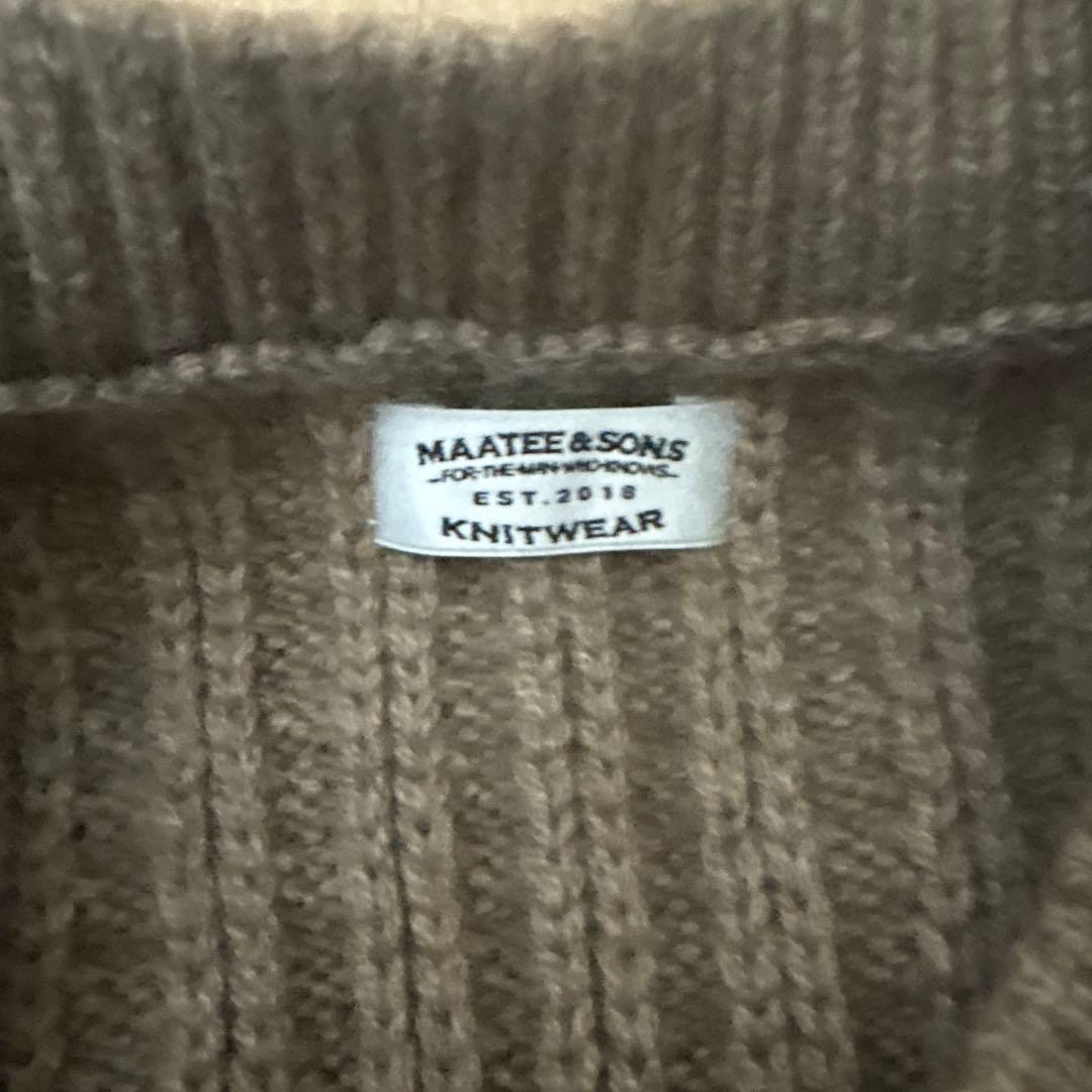 MAATEE&SONS 振り柄 カシミアセーター　ニット