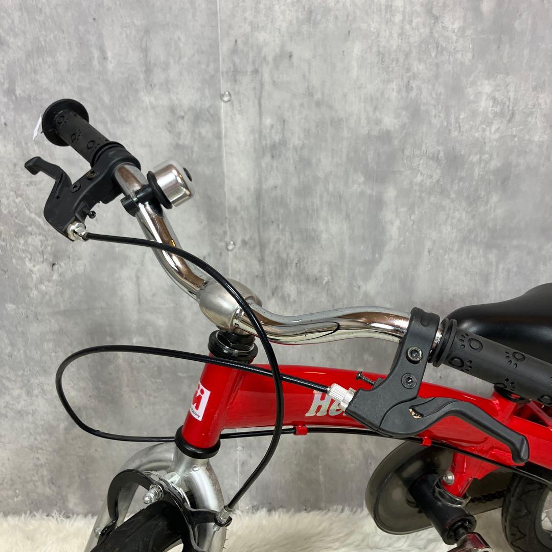【美品】へんしんバイク　14インチ　赤　スタンド付き