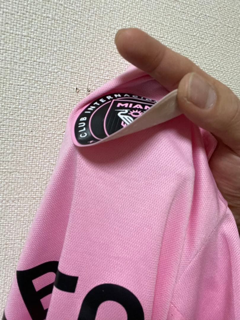 【超希少】adidas マイアミリーグ決勝メッシ ピンク ジャージ XXL