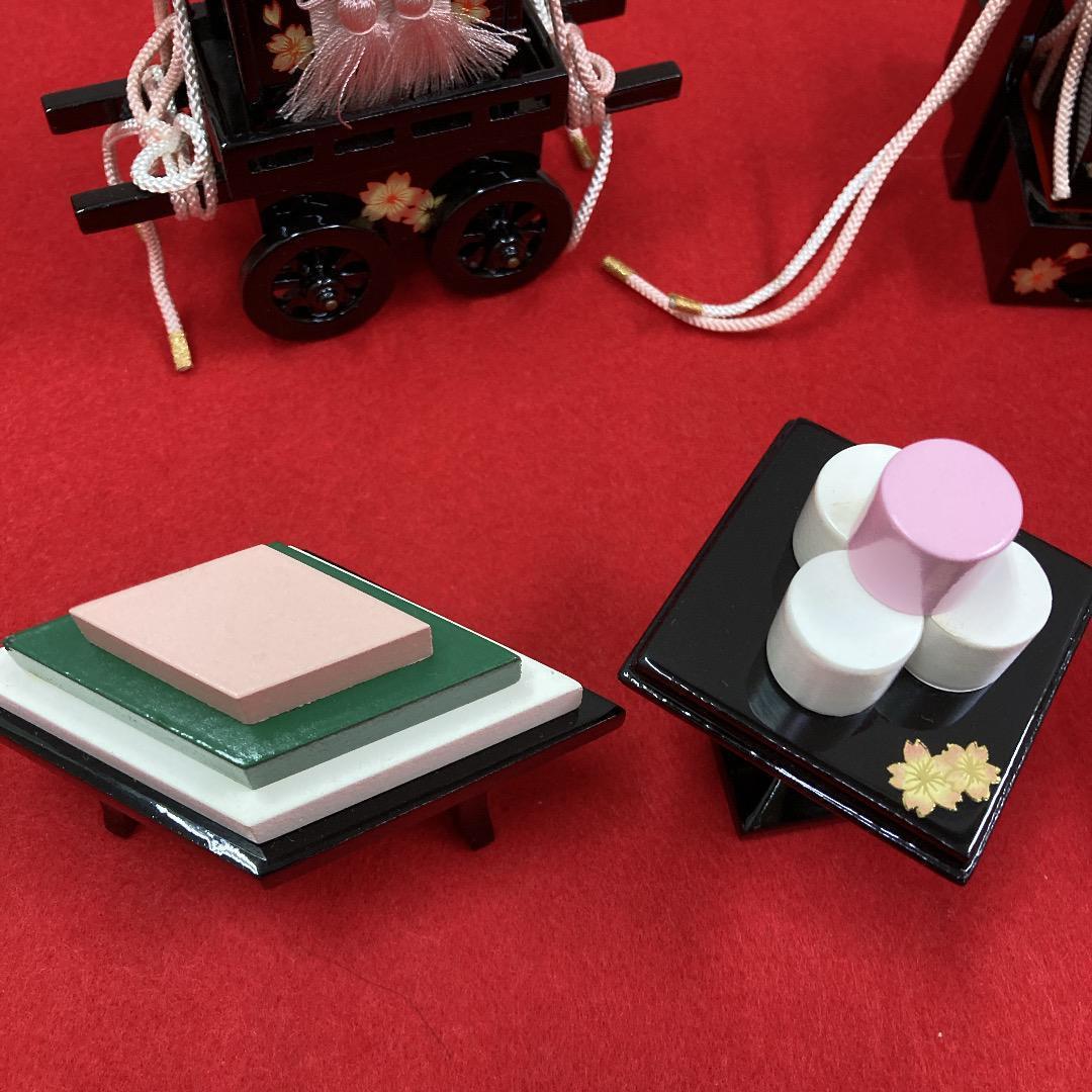 D3-5 可愛い！雛道具25号６点セット　ひな道具　三段飾り道具　雛人形　重箱