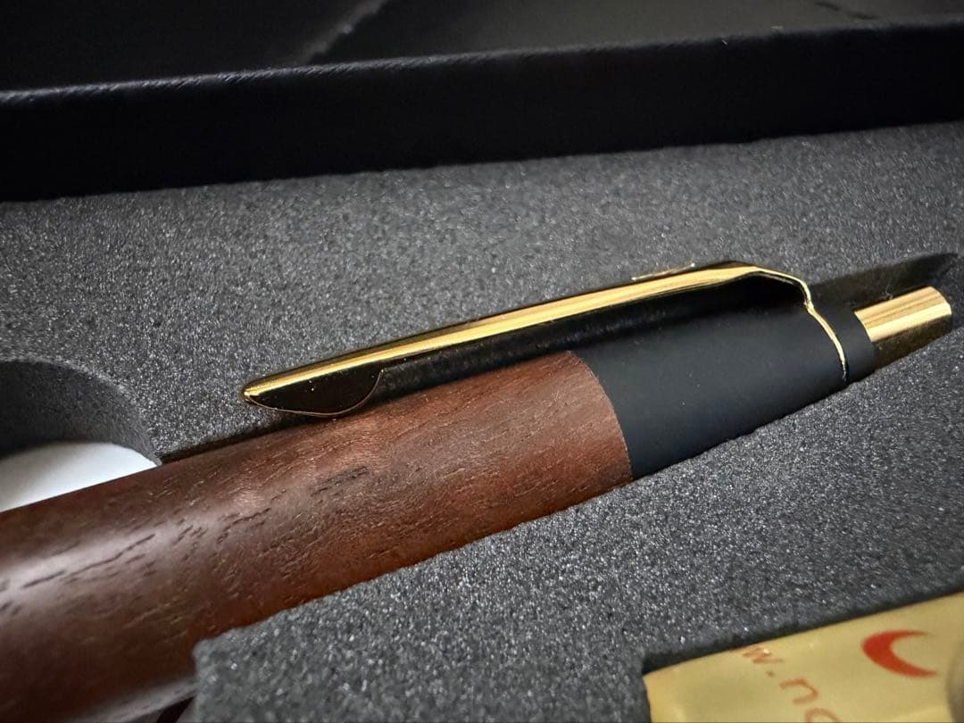 新品未使用 野原工芸 胡桃 ブラックウォールナット ボールペン・スタンダード