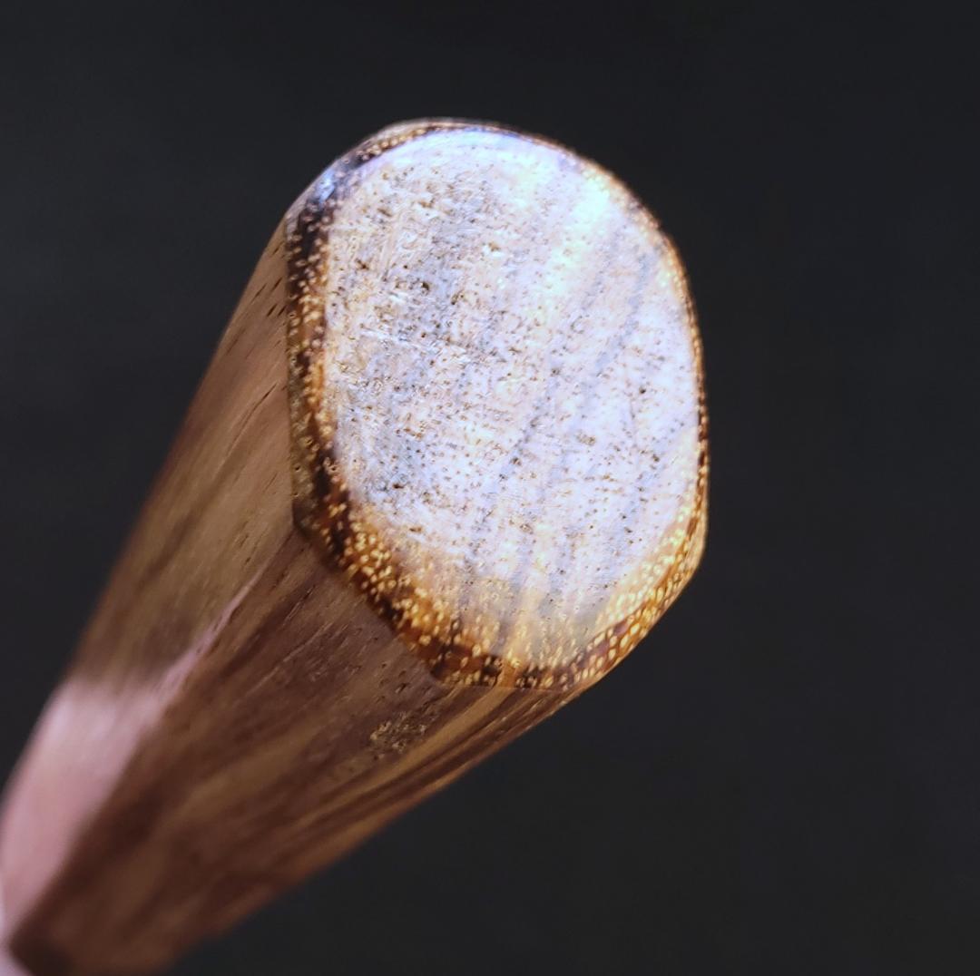 青紙２号 黒打 牛刀包丁 210㎜ G9377 ベリ柄 月光作 １点物