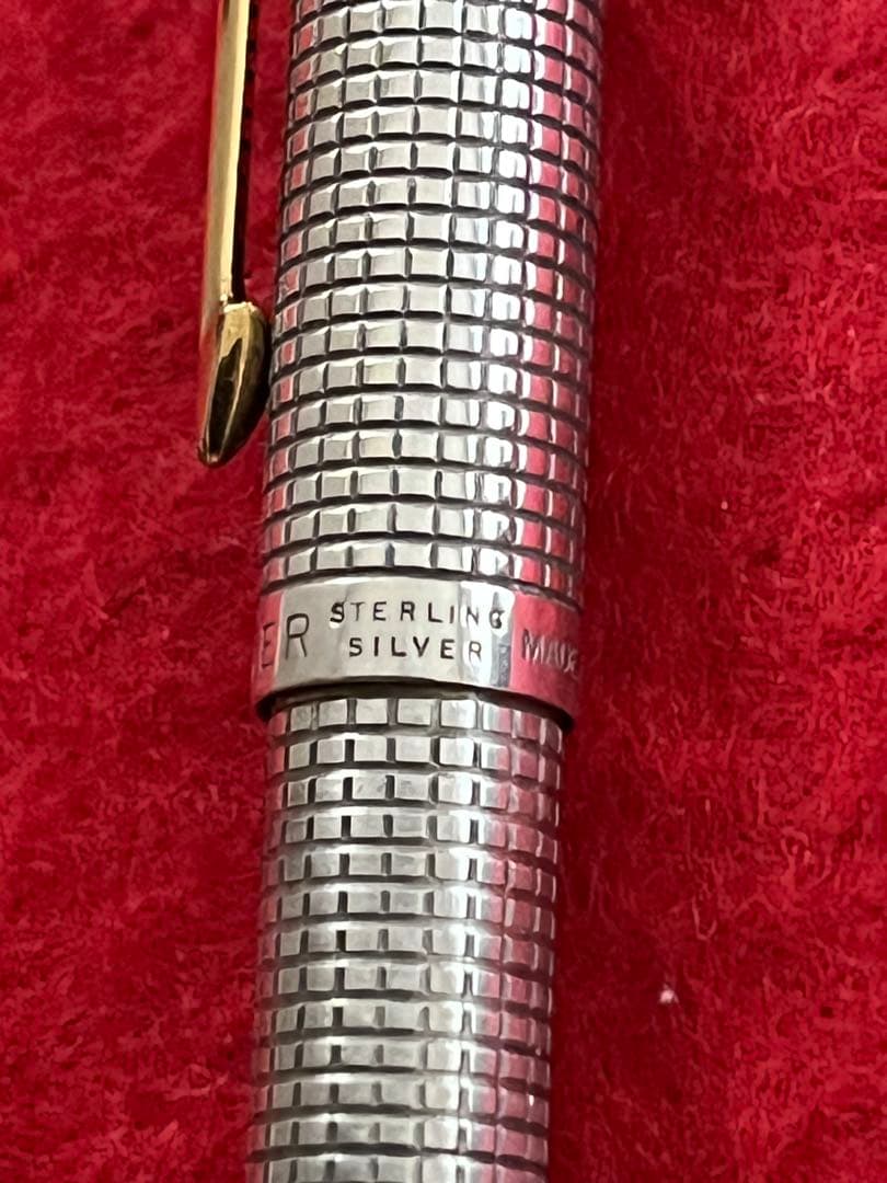 美品‼️パーカー75ボールペン シズレ スターリングシルバー ❗️リフィル新品‼️