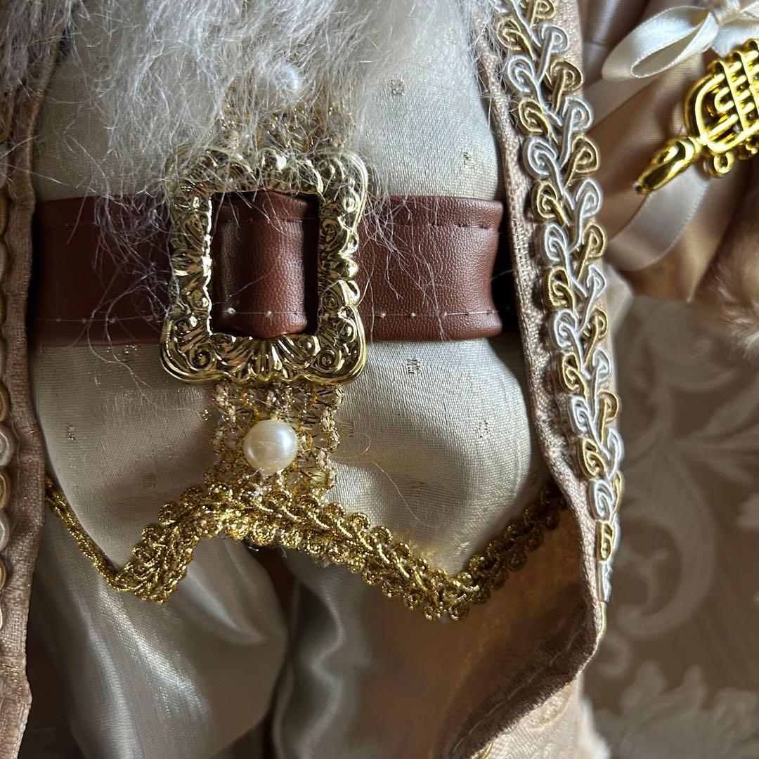 フレンチエレガントꕤ.。ゴールドとパールが奏でる大人のサンタクロースドール