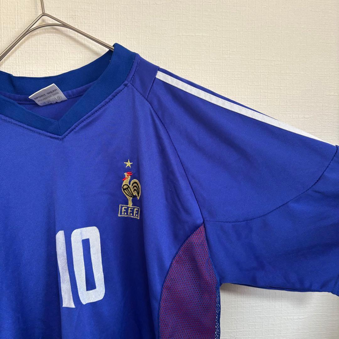 希少✨フランス代表ジダンユニフォーム　トレーニングウェア ジダン　速乾　メッシュ