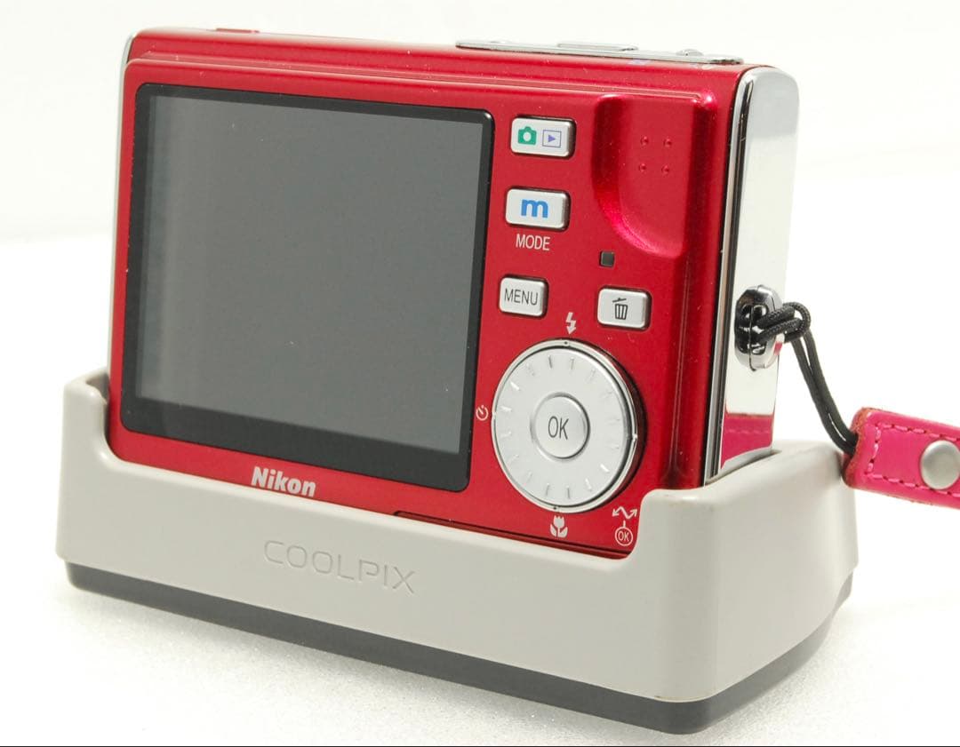 vintage 様_Nikon COOLPIX S5 ❤️スマホ転送 レッド ニコ