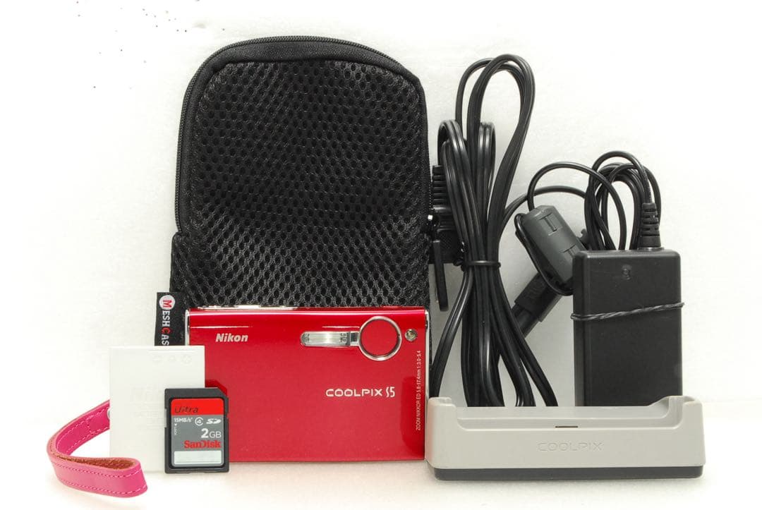 vintage 様_Nikon COOLPIX S5 ❤️スマホ転送 レッド ニコ