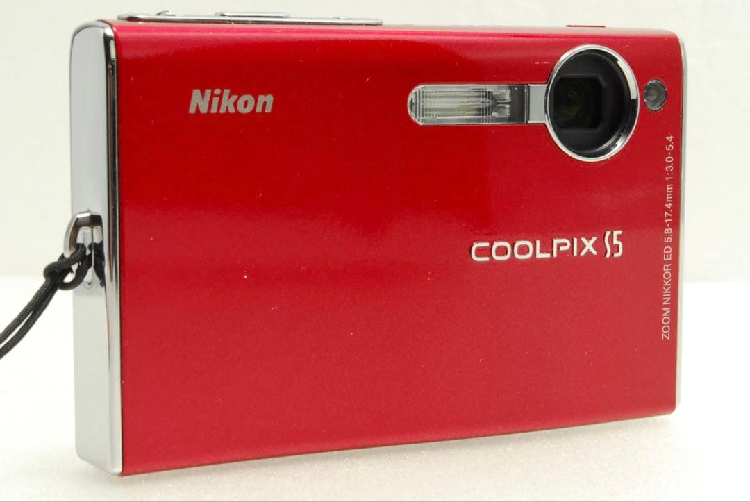 vintage 様_Nikon COOLPIX S5 ❤️スマホ転送 レッド ニコ