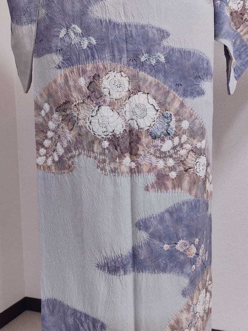 ❰6554❱ フルセット　訪問着　滝泰　十日町友禅　辻が花　絞り　辻ヶ花　袋帯