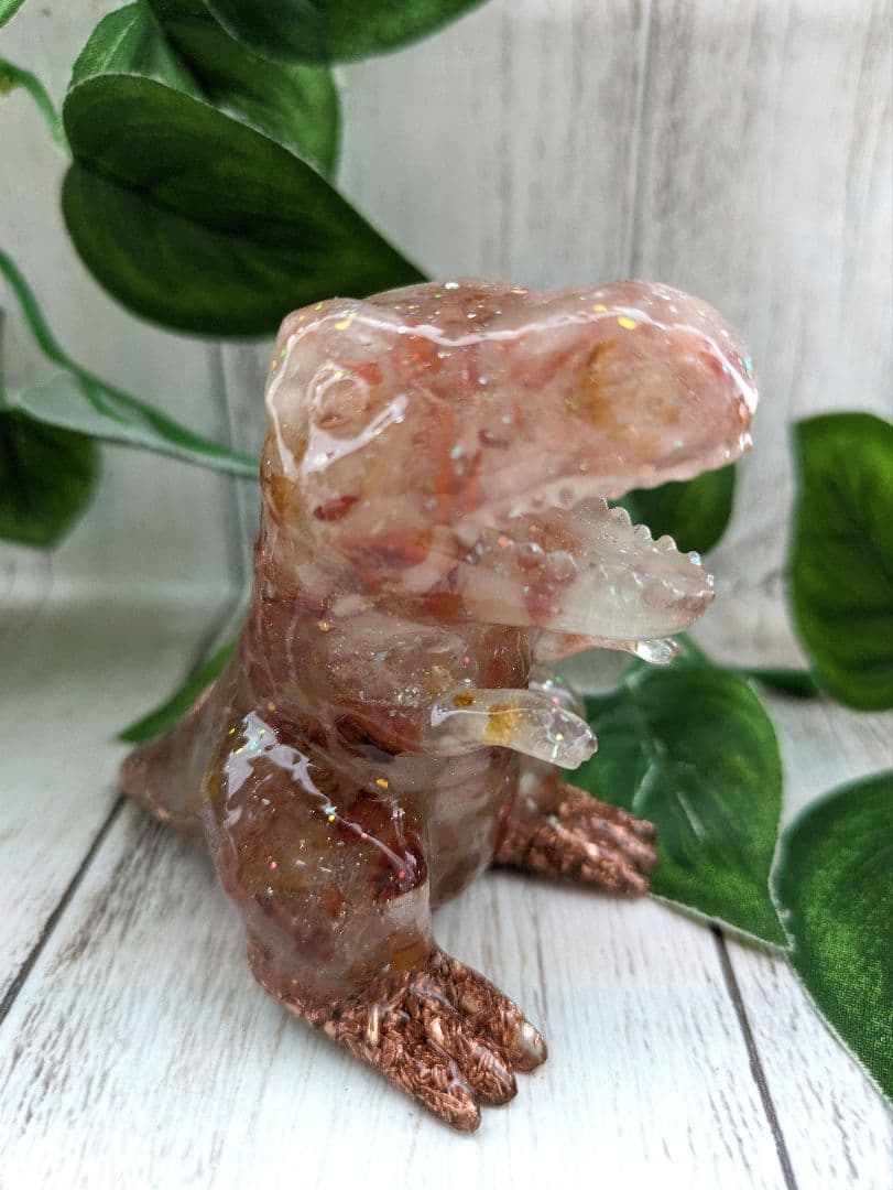 【ぴか】レインボーオーラ水晶のかめちゃん形オルゴナイト☆他３点