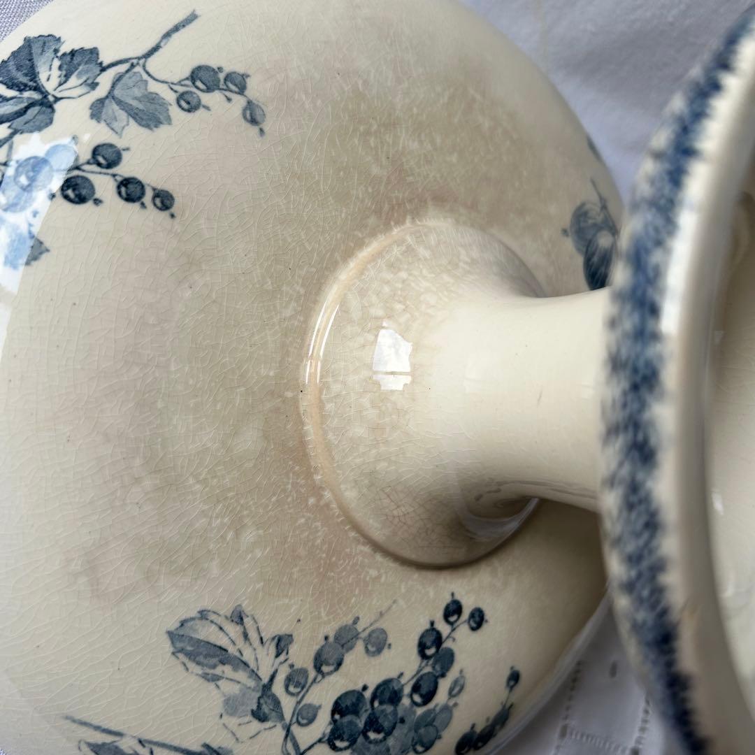 sarreguemines 高台　すぐりの実　グロゼイユ　コンポティエ　フランス