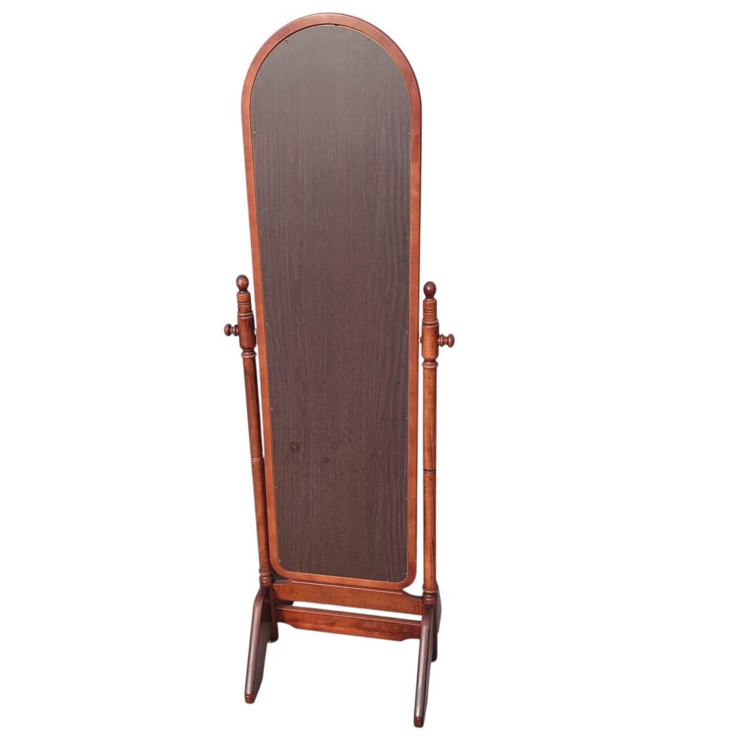 【美品】karimoku カリモク スタンドミラー 150cm ダークブラウン