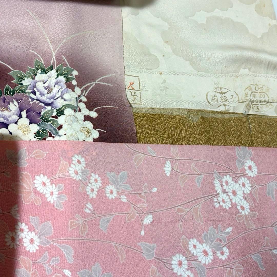 【反物】 11本 まとめ売り 着物生地 リメイク 訪問着 江戸小紋 コート他 D