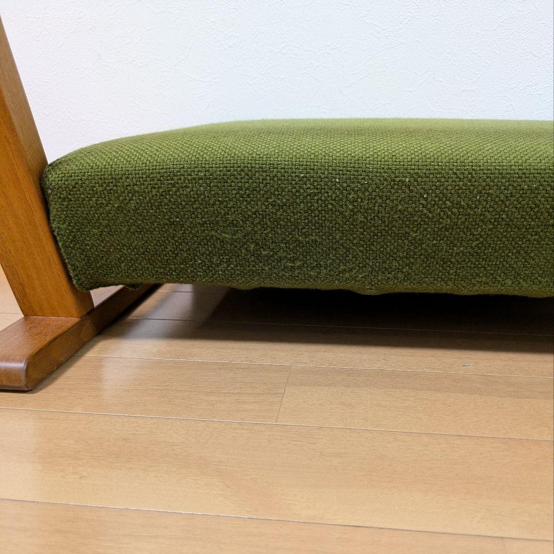 キト ザガク zagaku 座椅子正座胡座 コンパクト グリーン緑ウォールナット