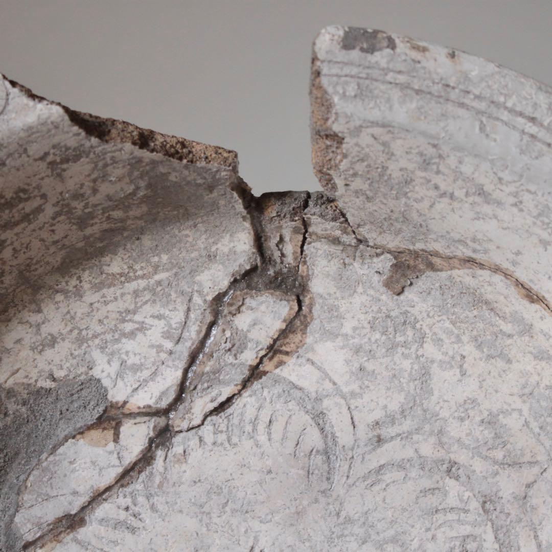 古代オルメカ 土器 線刻 鉢 メソアメリカ 紀元前 アンティーク 古美術 古道具