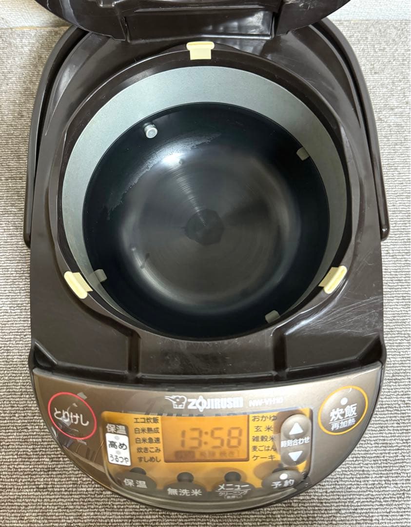 象印 極め炊き 圧力IH炊飯ジャーNW-VH10 動作保証