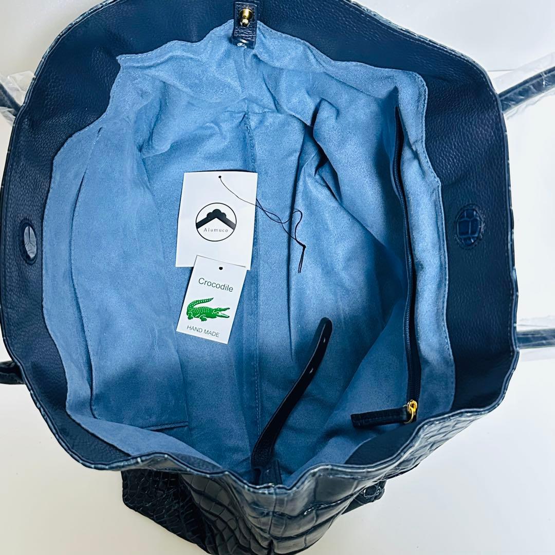 【新品未使用】Alumuco クロコダイル　トートバッグ