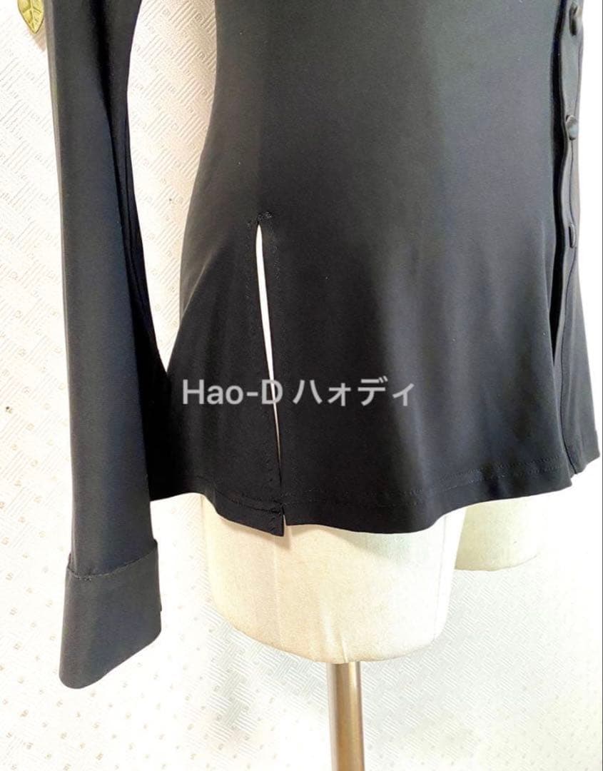 新品★社交ダンス★ラテン★メンズ★シャツ★メッシュ★ジャケット風★切替★M