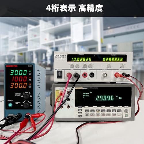 HANMATEK 可変直流安定化電源 DC電源（0-30 V 0-10 A） A