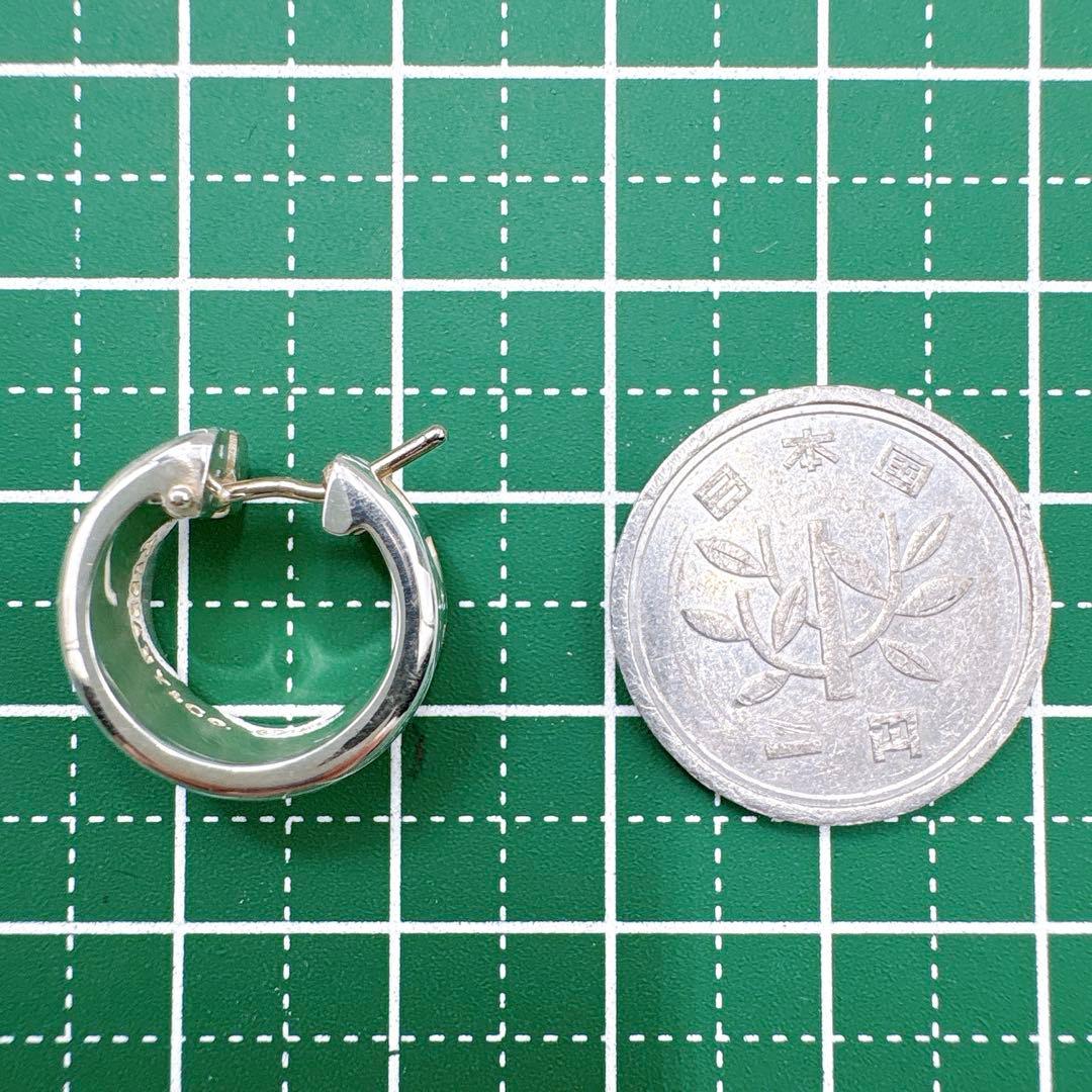 極美品 オールドティファニー アトラス フープ ピアス 片耳 シルバー925