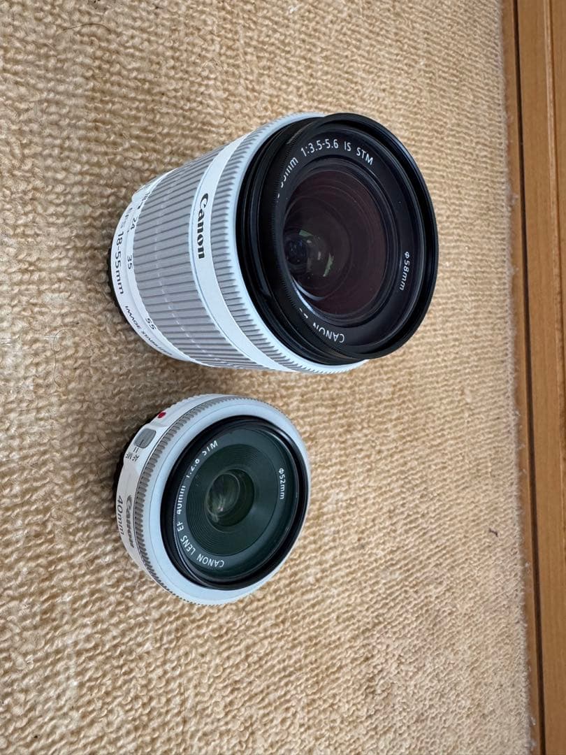 Canon EOS Kiss X7 ホワイト ダブルレンズ　美品