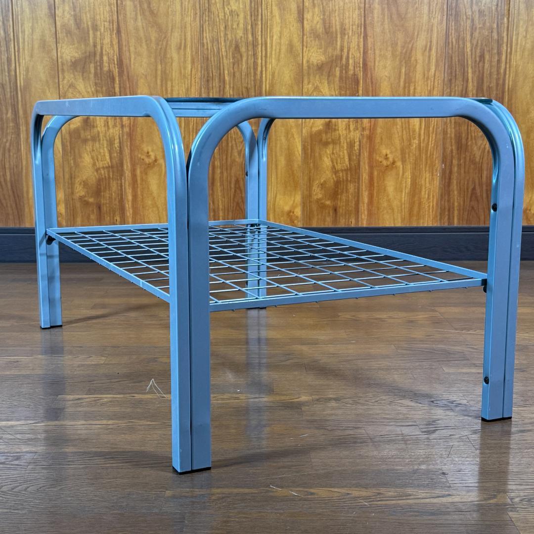 ミッドセンチュリー　角型　ガラステーブル　スペースエイジ