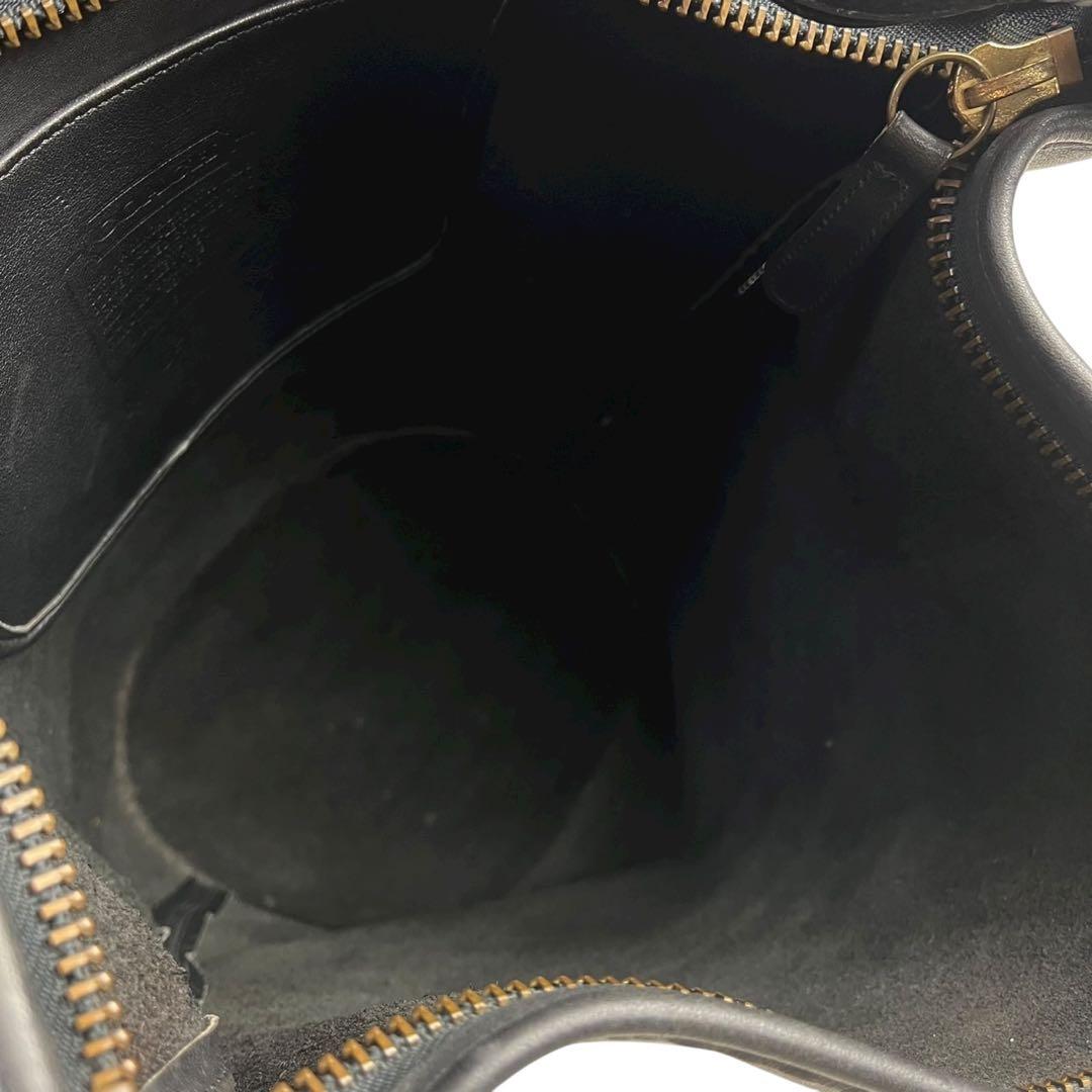 オールドコーチ ショルダーバッグ レザー バケツ型 ブラック 肩掛け