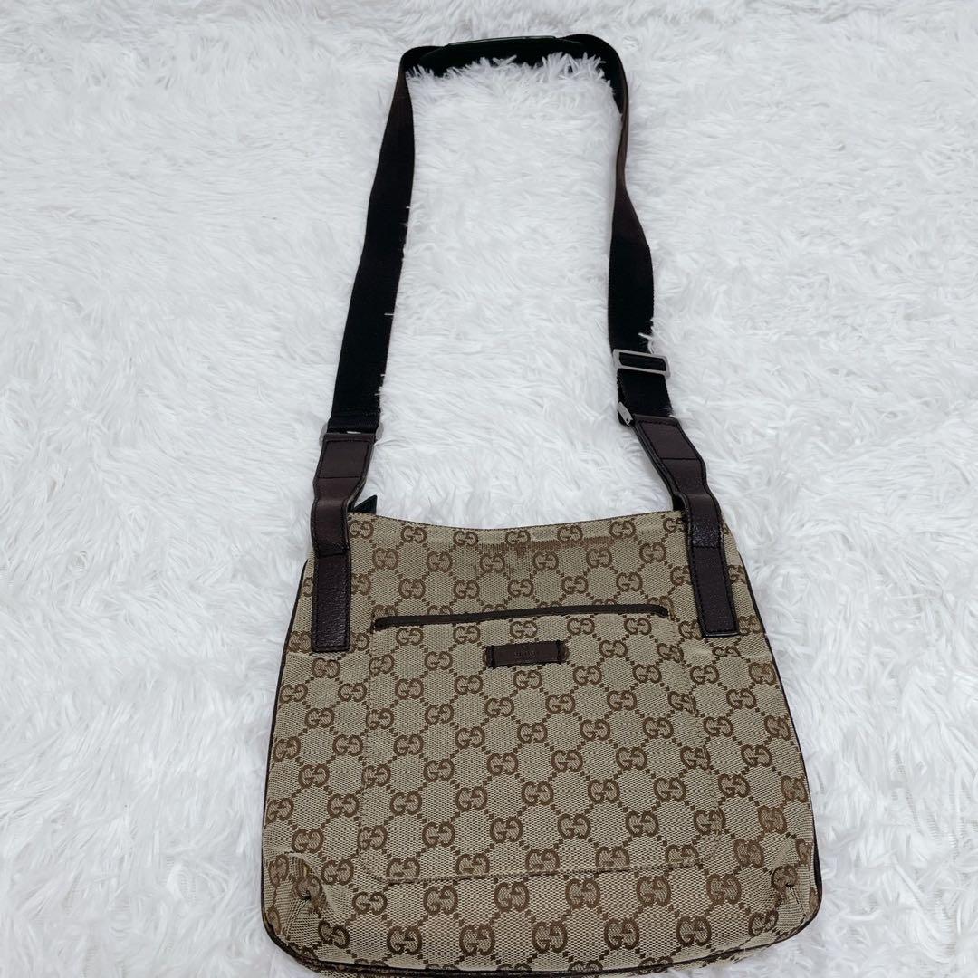 GUCCI グッチ GG柄 ショルダーバッグ サコッシュ