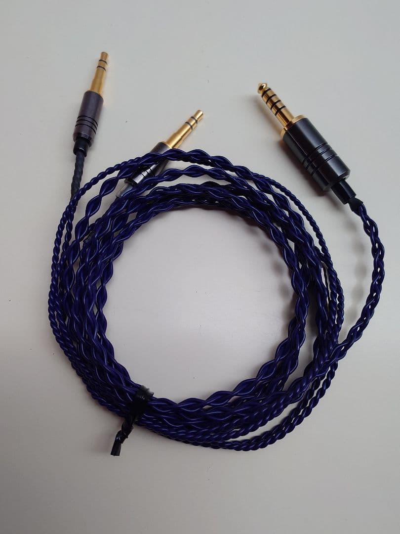 iOLITE Gen2 ヘッドホンケーブル 紫　4.4mm-3.5×2
